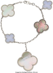 55389&colon; Van Cleef & Arpels Mother-of-Pearl&comma; Agate&comma;  Whit