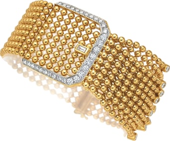 55424&colon; Maria Canale Diamond&comma; Gold Bracelet  Stones&colon; Bag