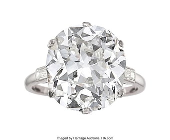 55311&colon; Diamond&comma; Platinum Ring  Stones&colon; Mine-cut diamond