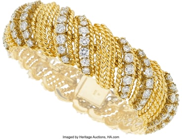 55430&colon; Diamond&comma; Gold Bracelet  Stones&colon; Full-cut diamond