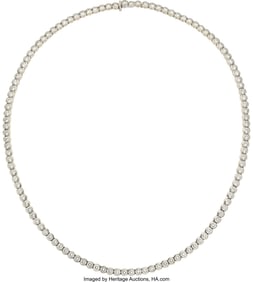 55436&colon; Diamond&comma; White Gold Necklace  Stones&colon; Full-cut d