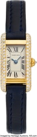 55159&colon; Cartier Diamond&comma; Gold Tank Watch  Case&colon; 28 x 14&period;