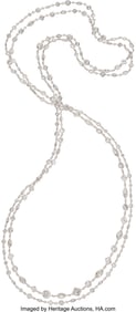 55407&colon; Diamond&comma; White Gold Necklace  Stones&colon; Marquise&comma; 