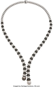 55452&colon; South Sea Cultured Pearl&comma; Colored Diamond&comma;  Diam