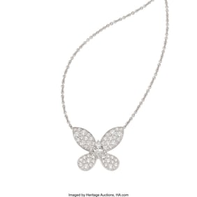55466&colon; Graff Diamond&comma; White Gold Necklace  Stone&colon; Marqu