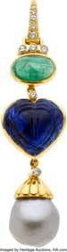 55471&colon; Andrew Clunn South Sea Cultured Pearl&comma; Diamond&comma; 