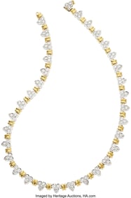 55476&colon; Diamond&comma; Gold Necklace   Stones&colon; Full-cut diamon