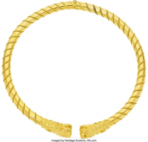 55477&colon; Lalaounis Gold Necklace  Metal&colon; 22k and 18k gold