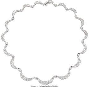 55478&colon; Joyería Suárez Diamond&comma; White Gold Necklace  S