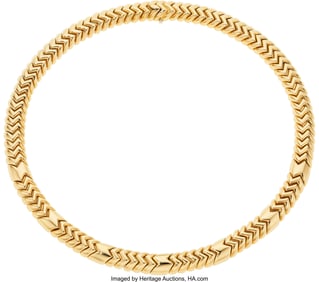 55482&colon; Bvlgari Gold Necklace  Metal&colon; 18k gold Marked&colon; B