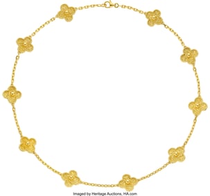 55485&colon; Van Cleef & Arpels Gold Necklace  Metal&colon; 18k gol