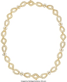 55491&colon; Van Cleef & Arpels Diamond&comma;  Gold Convertible Ne