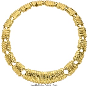 55502&colon; David Webb Gold Necklace  Metal&colon; 18k gold Marked