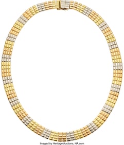 55494&colon; Van Cleef & Arpels Gold Necklace&comma; French  Metal&colon;