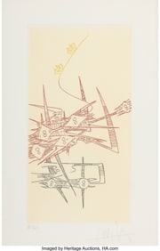 31022: Wifredo Lam (Cuban, 1902-1982) L'antechambre de