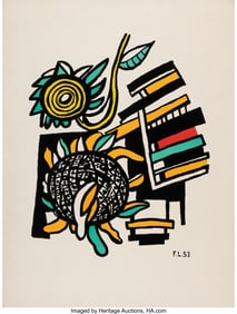 31045: Fernand Léger (French, 1881-1955) Les deux tour