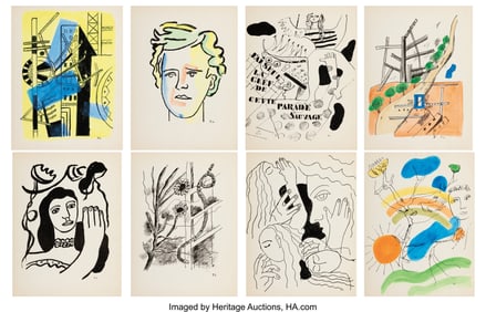 31046: Fernand Léger (French, 1881-1955) 8 Lithographi