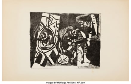 31030: Pablo Picasso (Spanish, 1881-1973) Scène d'Intérieur, 1926