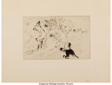 31068: Marc Chagall (French, 1887-1985) Kunst van Heden