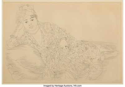 31091: Raoul Dufy (French, 1877-1953) L'odalisque (Port