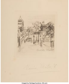 31071: Maurice Utrillo (French, 1883-1955) Illustration