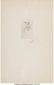 31073: Frantisek Kupka (Czech, 1871-1957) Satyr and Nym