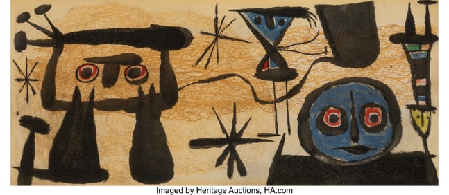 31059: Joan Miró (Spanish, 1893-1983) Untitled, from U
