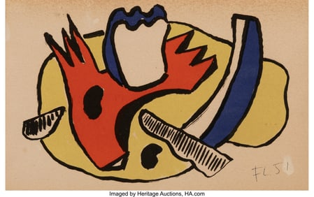 31042: Fernand Léger (French, 1881-1955) Nature morte,