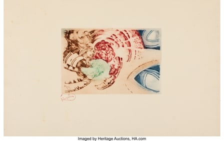 31080: Frantisek Kupka (Czech, 1871-1957) Fugue in Two