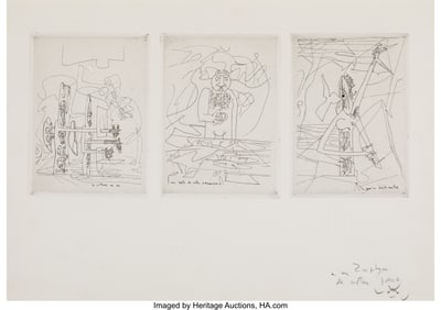 31019: Roberto Matta (Chilean, 1911-2002) Un poéte de