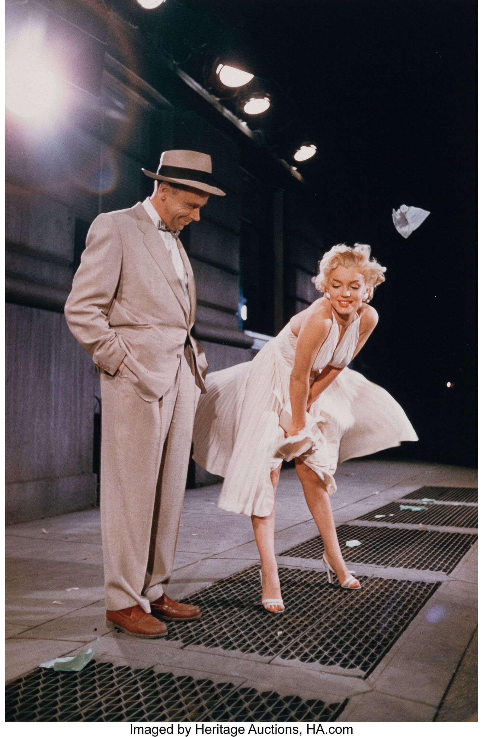 Sam Shaw (American, 1912-1999) Marilyn Monroe an: Sam Shaw (American, 1912-1999) Marilyn Monroe and Tom Ewell on the Set of The Seven Year Itch,, 1954 Dye coupler print, printed 1993 13-3/8 x 9 inches (34&pe