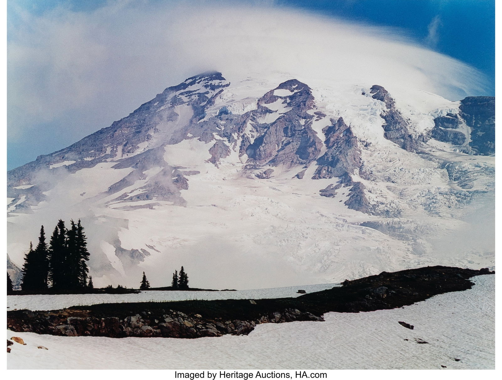 Eliot Furness Porter (American, 1901-1990) Mt. R: Eliot Furness Porter (American, 1901-1990) Mt. Rainier, Washington (from Western Landscapes Portfolio), 1987 Dye transfer print 13-5/8 x 17-7/8 inc