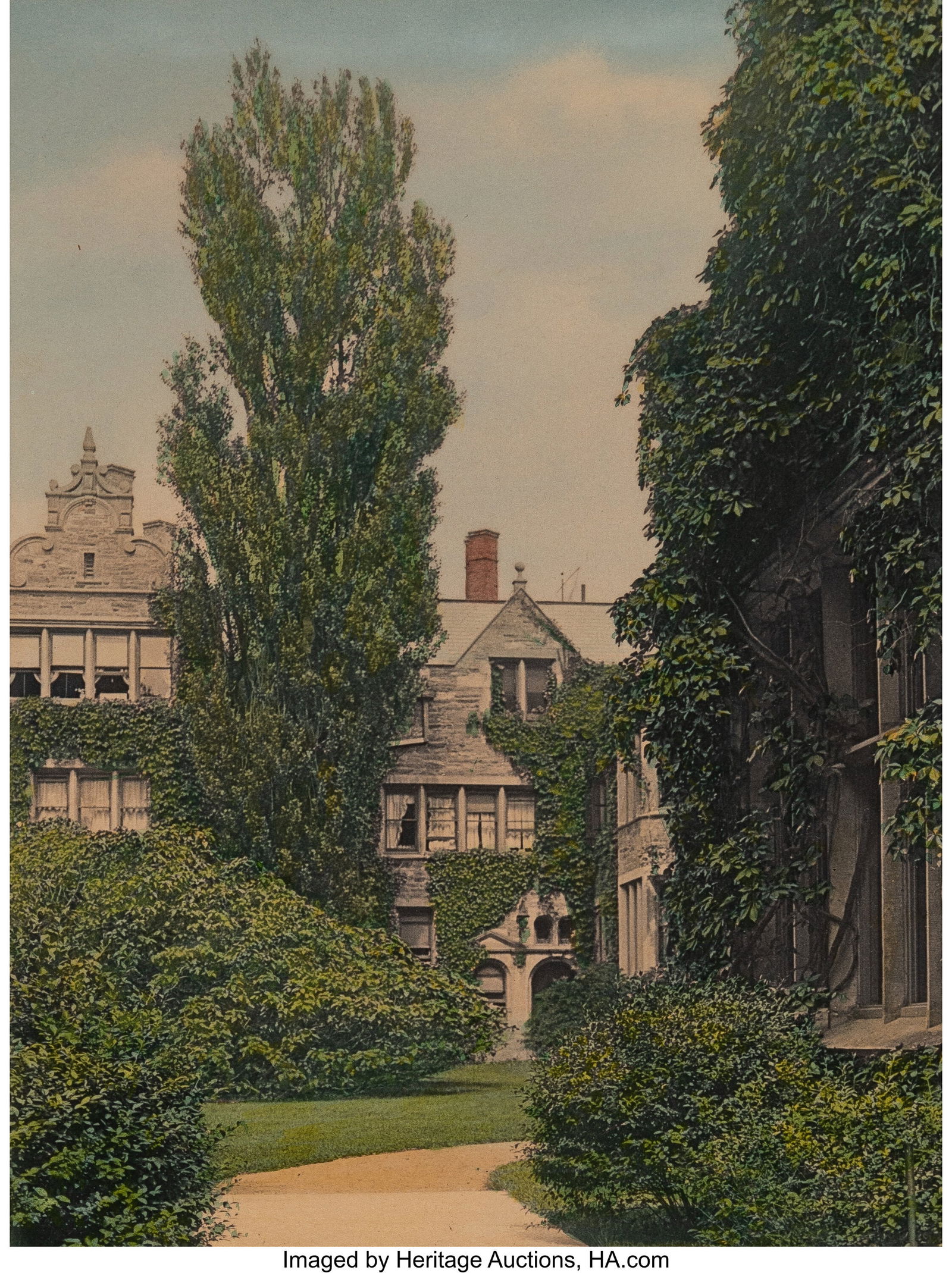 Paul Strand (American, 1890-1976) Corner of Pemb: Paul Strand (American, 1890-1976) Corner of Pembroke East, Bryn Mawr College, 1920 Hand colored platinum print 9-1/4 x 7 inches (23.5 x 17.8 cm)