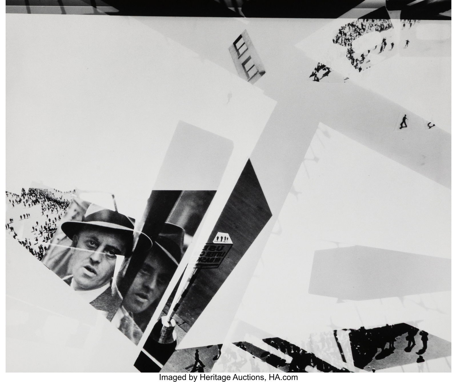 Barbara Morgan (American, 1900-1992) Use Litter: Barbara Morgan (American, 1900-1992) Use Litter Basket (Photomontage), 1943 Gelatin silver print, printed 1972 10-1/4 x 12 inches (26.0 x 30&perio