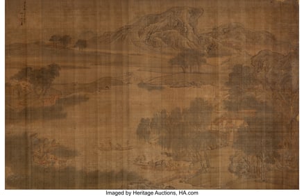 78128&colon; Yuan Jiang &lpar;Chinese&comma; 1671-1746&rpar; Fishing Scene&comma; 1