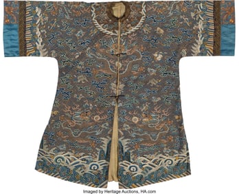 78134&colon; A Chinese Kesi Woven Silk 'Dragon' Surcoat&comma; Late