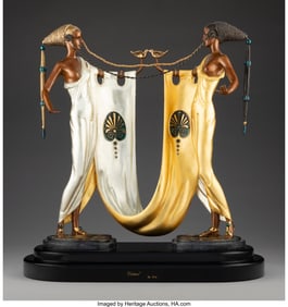 27026: Erté (Romain de Tirtoff) Sisters, 1989 Cold-pai