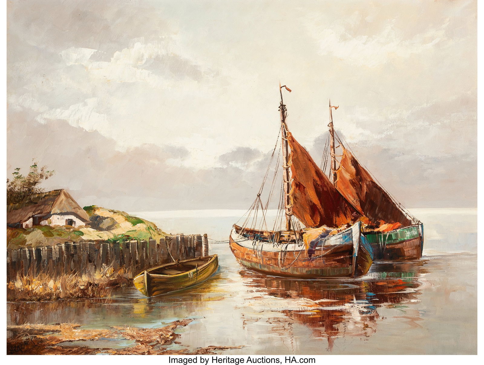 27003: Continental School (20th Century) Fishing vessel