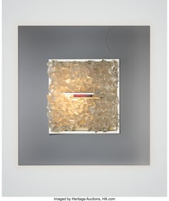 27008: Angelo Brotto Illuminated Wall Panel Italy, circ