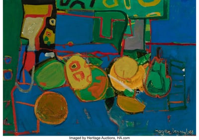 27080: Roger Bezombes (French, 1913-1994) L'heure du th
