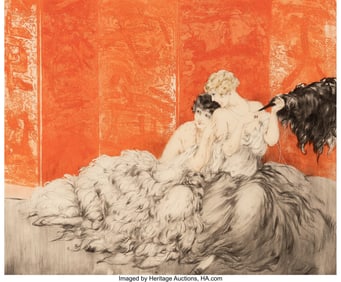 27091: Louis Icart (French, 1888-1950) Mockery, 1928 Et