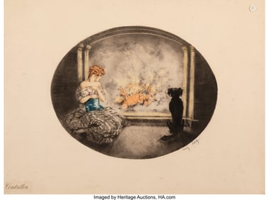 27092: Louis Icart (French, 1888-1950) Cinderella, 1927