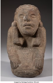 70044&colon; An Aztec Figure&comma; Chalchiuhtlicue  Mexico&comma; c&period; 130