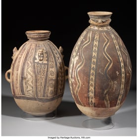 70050&colon; Two Large Chancay Vessels  Peru&comma; c&period; 1000-1400 AD