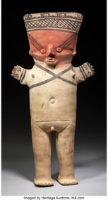 70053&colon; A Large Chancay Standing Male Figure&comma; cuchimilco