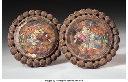 70066&colon; A Pair of Large Moche Earspools  Peru&comma; c&period; 600-90