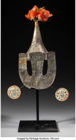 70071&colon; A Set of Regal Moche Headgear  Peru&comma; c&period; 400-700 