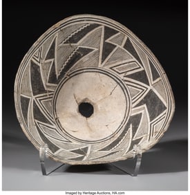 70079&colon; A Mimbres Black-on-White Bowl  c&period; 950 - 1150 AD 