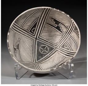 70081&colon; An Anasazi Black-on-White Bowl  c&period; 1150 - 1350 A