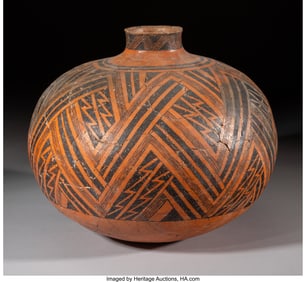70091&colon; A Large Anasazi Black-on-Red Storage Jar  c&period; 115